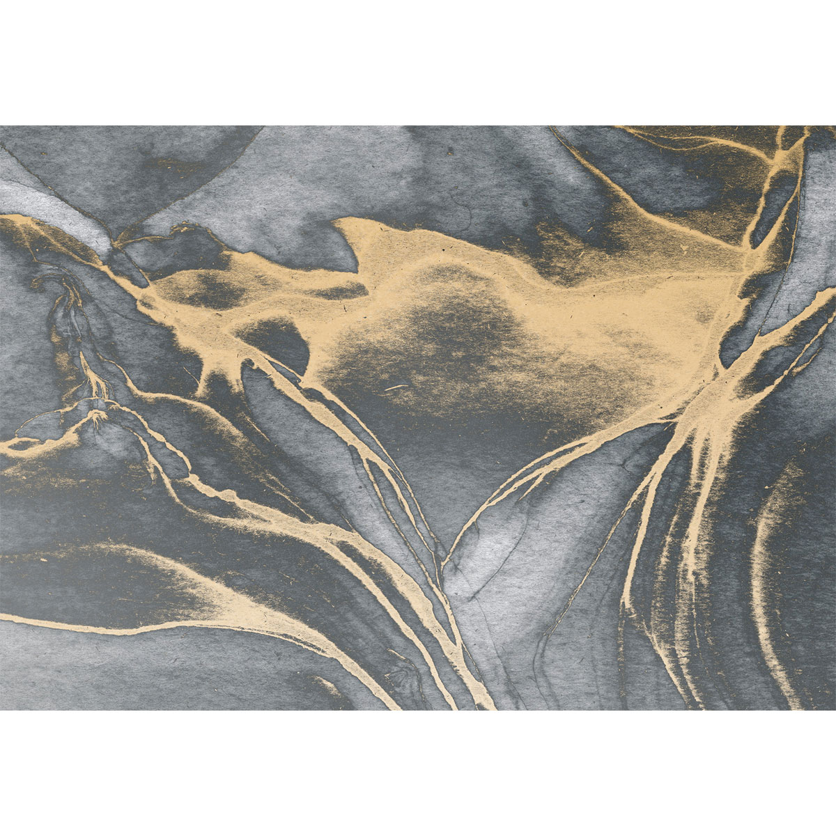 Komar  Vlies Fototapete Ink Gold Fluid 300x280 cm Bild 3