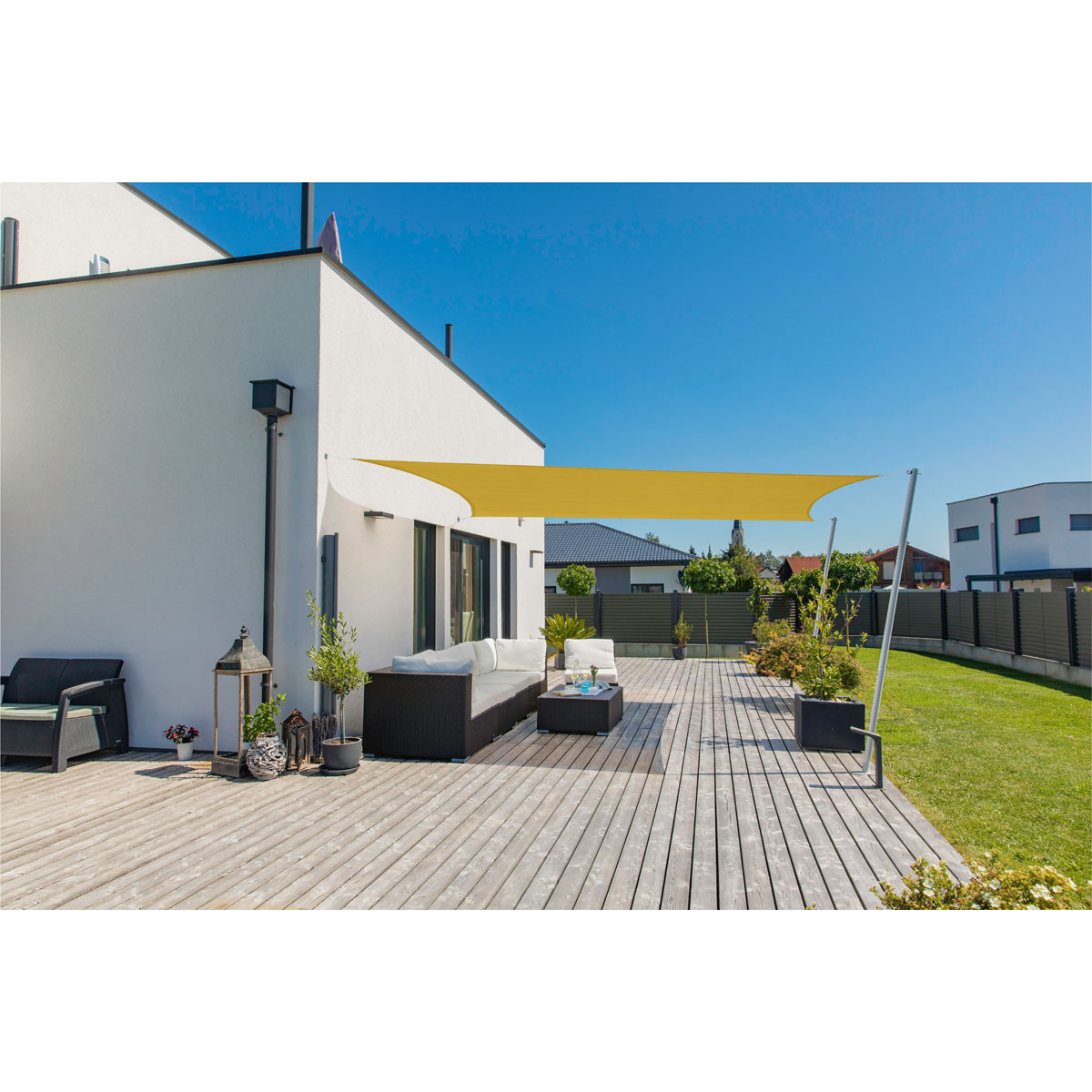 Rechteck-Segel Cannes 2 x 3 m gelb Bild 2