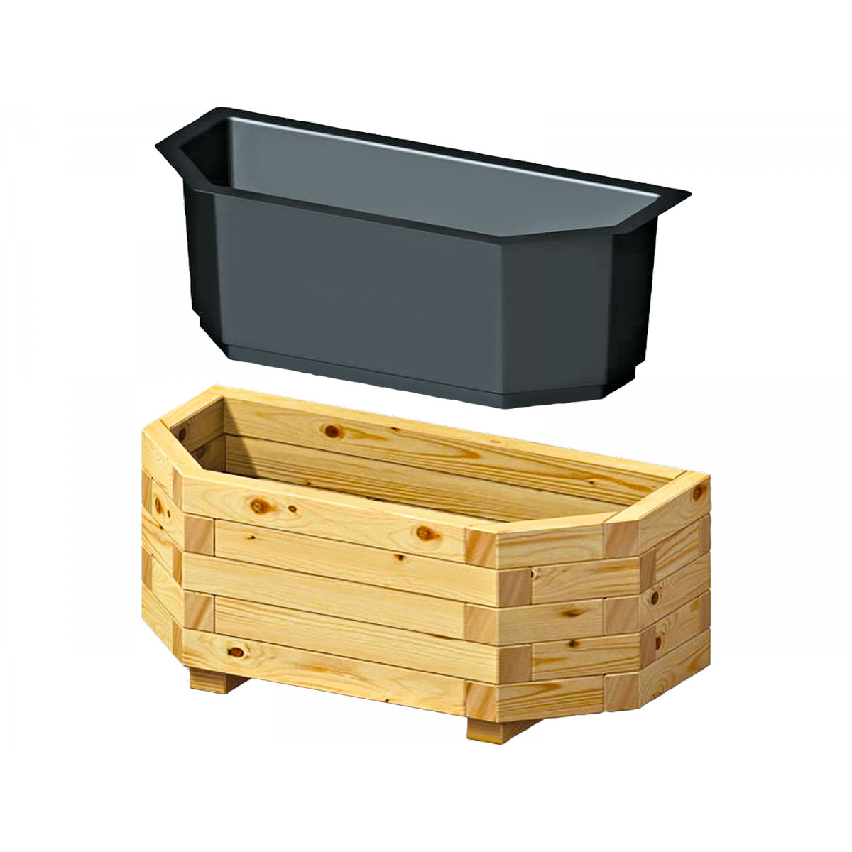 Wandpflanzkasten ohne Einsatz 95 x 38 Bild 1