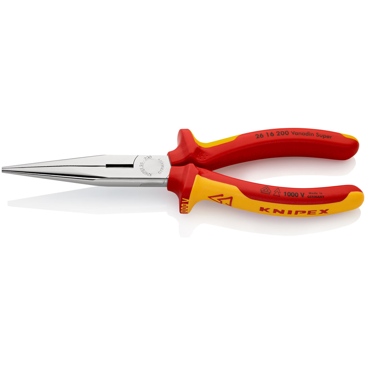 Knipex Flachrundzange VDE 20 cm