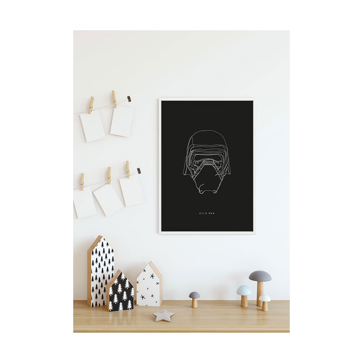 Komar  Wandbild Star Wars Lines Dark Side Kylo 50x70 cm Bild 5