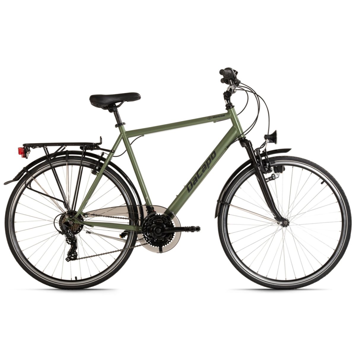 DaCapo Trekkingrad Herren 28'' Montreal Olivgrün 21 Gänge RH 58 cm