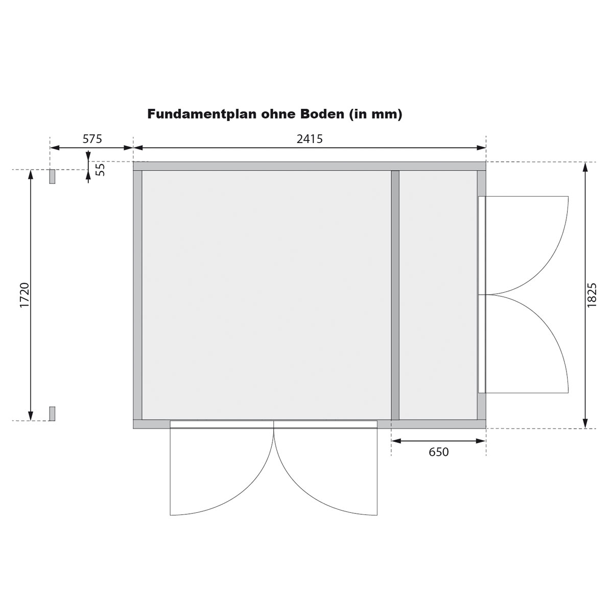 Gartenhaus "Kombi Pultdach" naturbelassen Bild 8