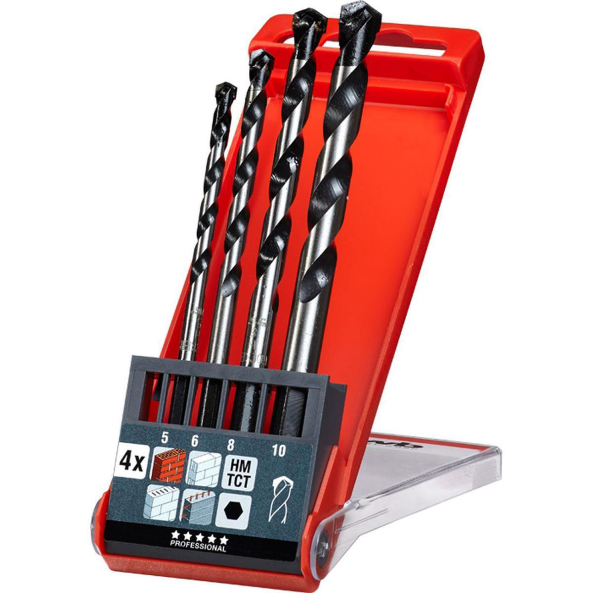 kwb  Beton- und Steinbohrersatz Rocker 4 teilig