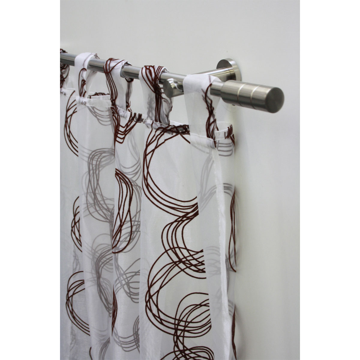 Gardinia Gardinenstange Kreta Zylinder 120-210 cm edelstahl-optik Bild 2