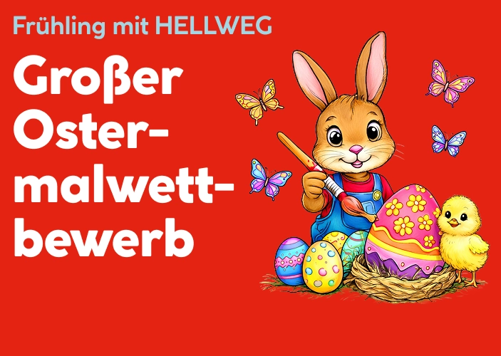 Frühling mit HELLWEG: Großer Ostermalwettbewerb