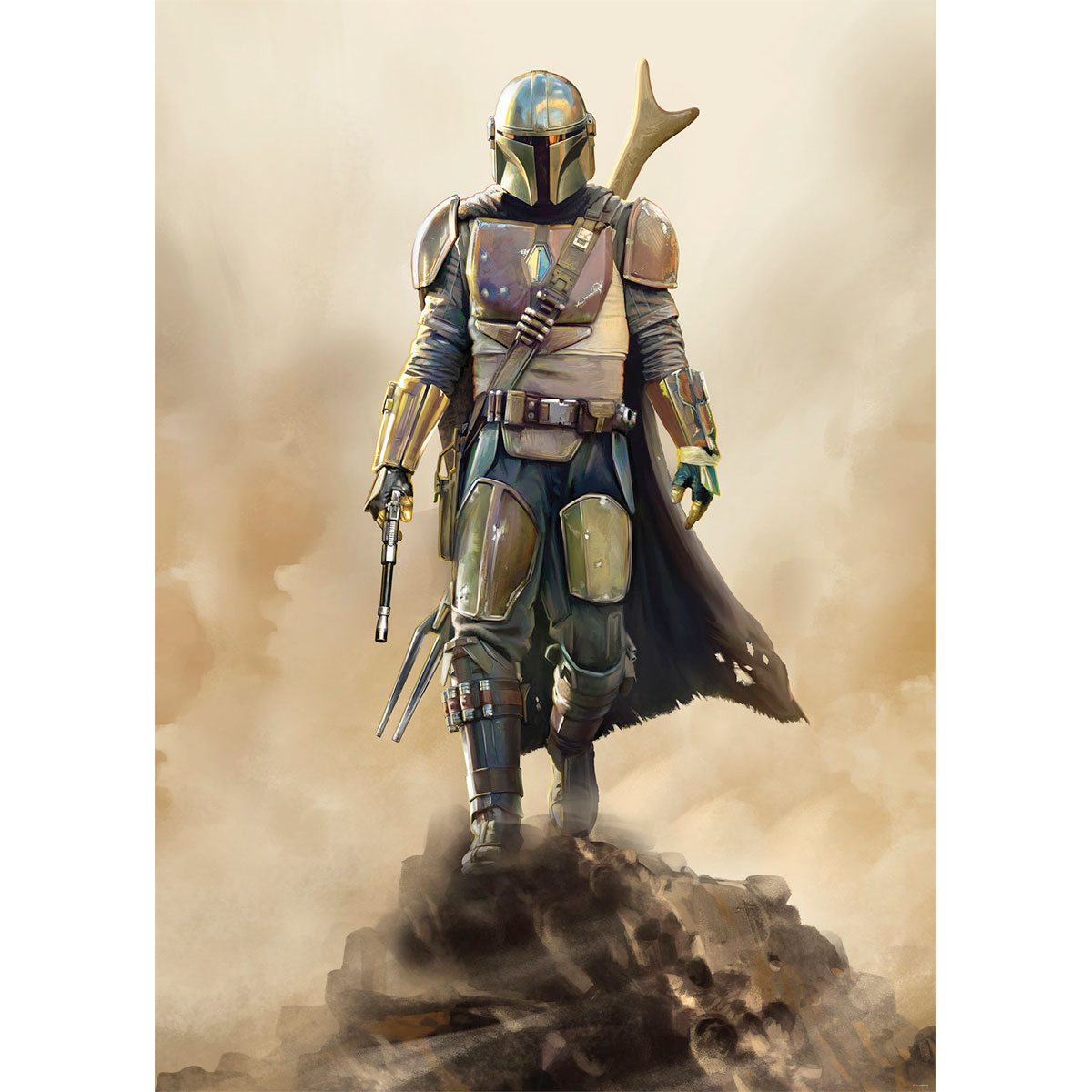 Komar  Vlies Fototapete Star Wars The Mandalorian The Hunter 200x280 cm Bild 2