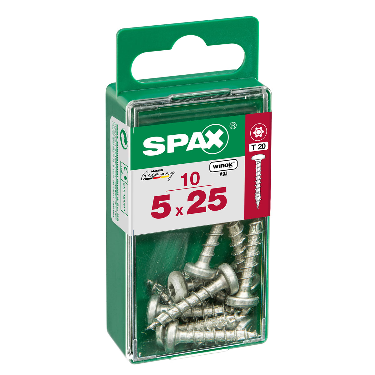 Spax Universalschraube WIROX Rundkopf 5 x 25 mm Torx 10 Stück