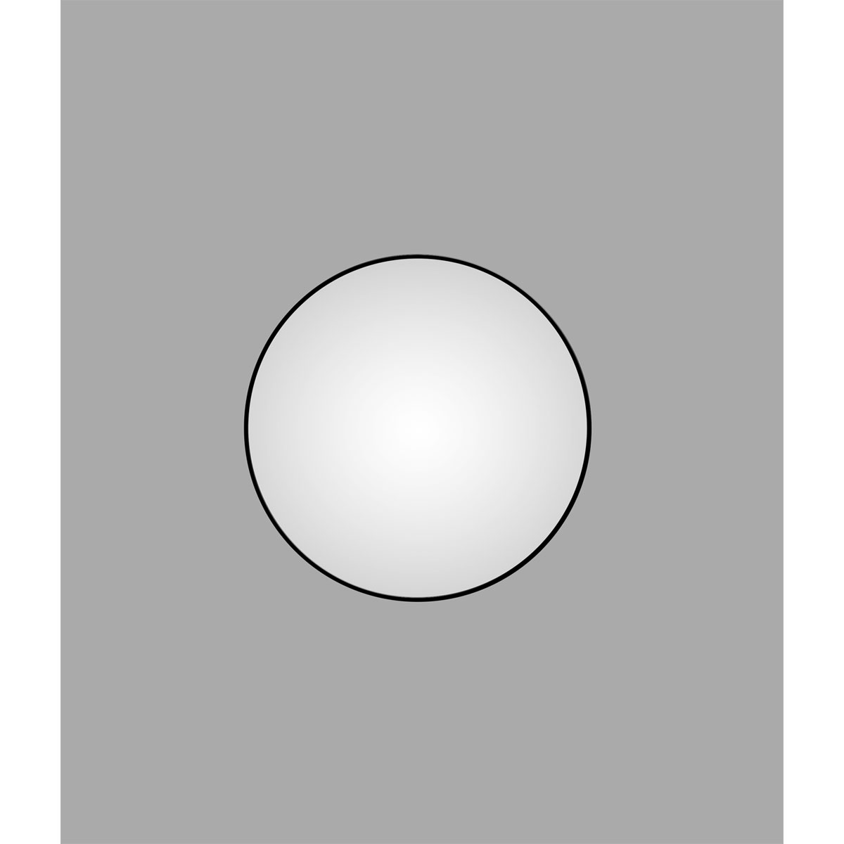 DSK  Design Spiegel Silver Globo Black Dm 100 cm