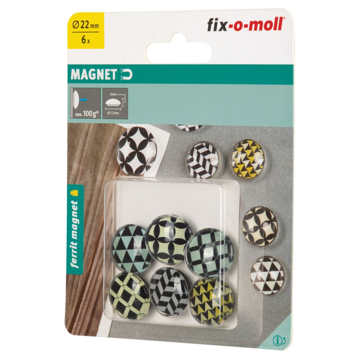 Suki Glas-Magnete Ferrit Ø 22 x 9 mm Bild 4