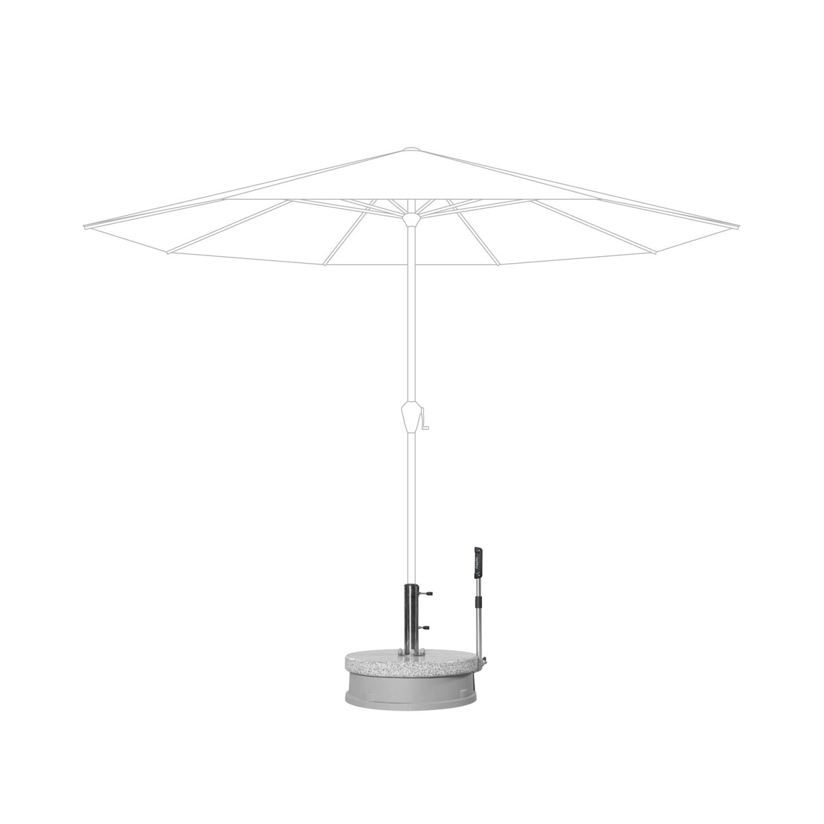 Doppler Granitsockel Easy Move 45 kg fahrbar Bild 6