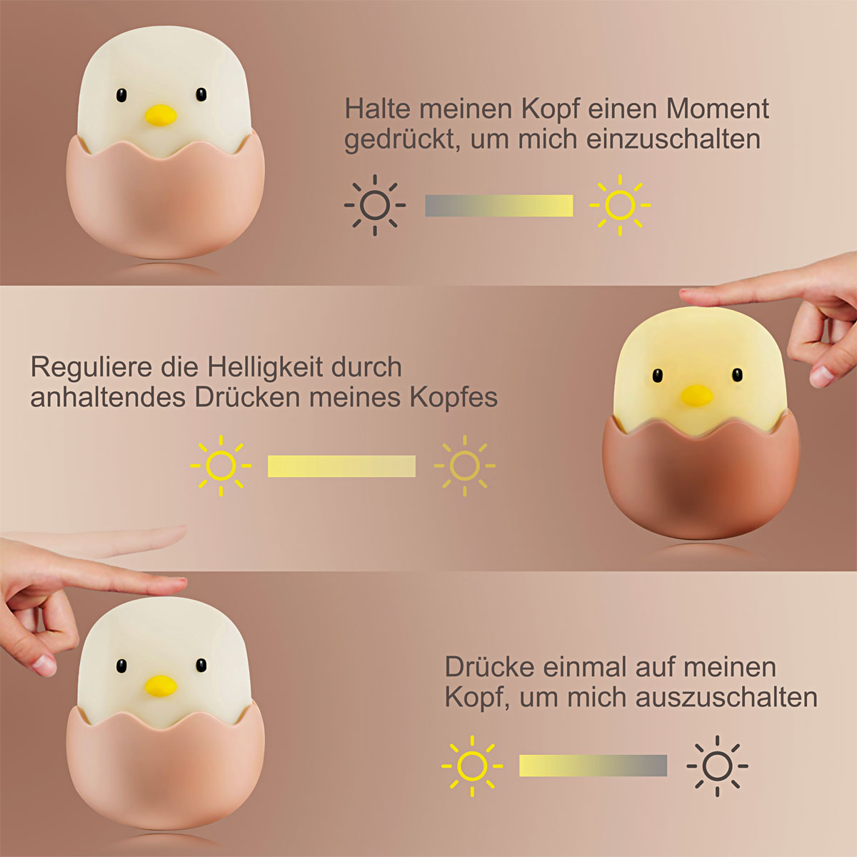 Kindernachtlicht Eggy Egg dimmbar Bild 5