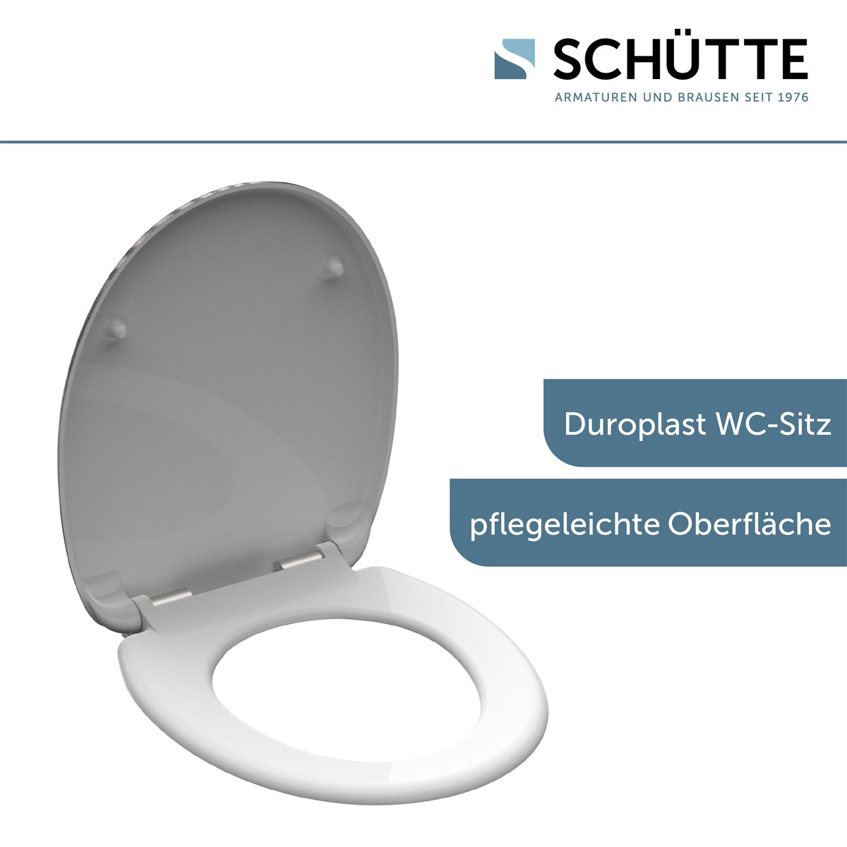 Schütte Duroplast WC-Sitz YING und YANG mit Absenkautomatik Bild 3