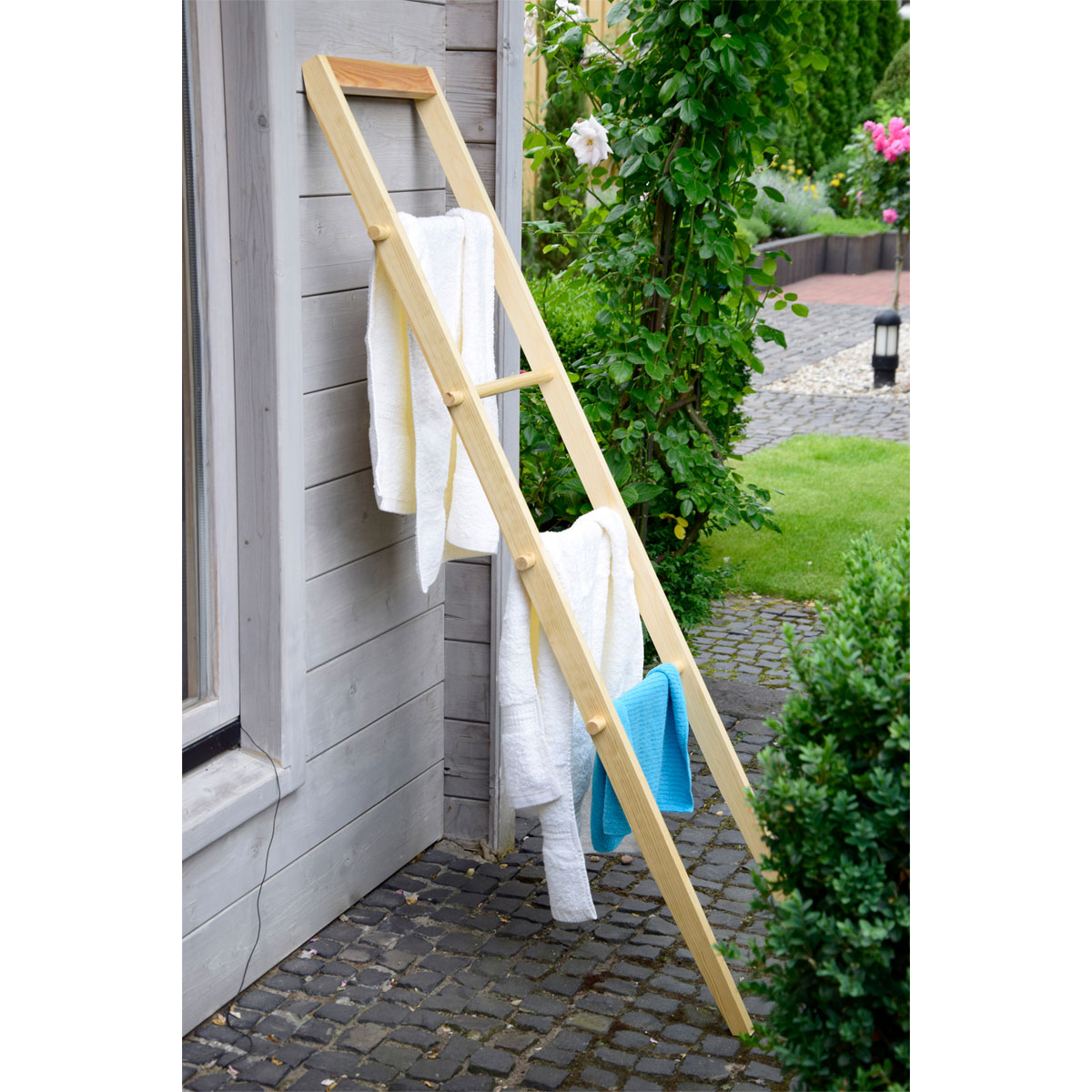 dobar Handtuchleiter 42 x 4 x 142 cm natur Bild 10