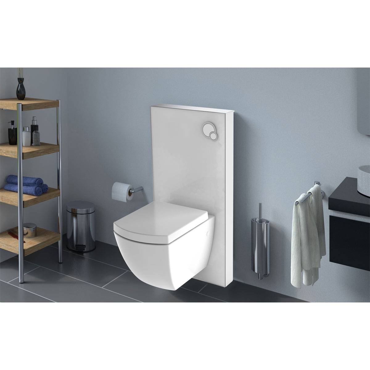 Valblue Sanitärmodul für Wand-WC weiß Bild 5