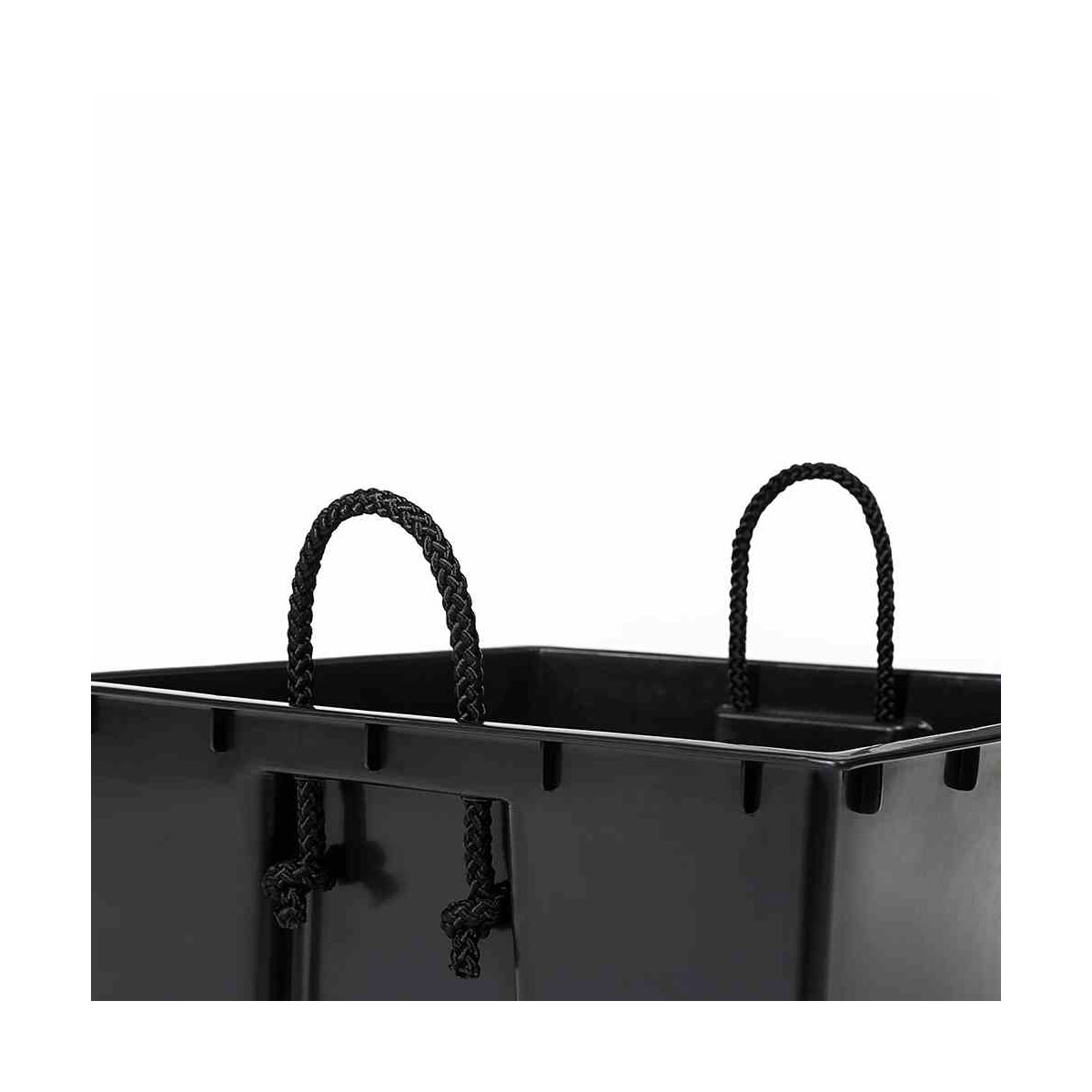 Siena Garden Pflanzgefäß Paris 30 x 30 x 57 cm graphit Rattanoptik Bild 2