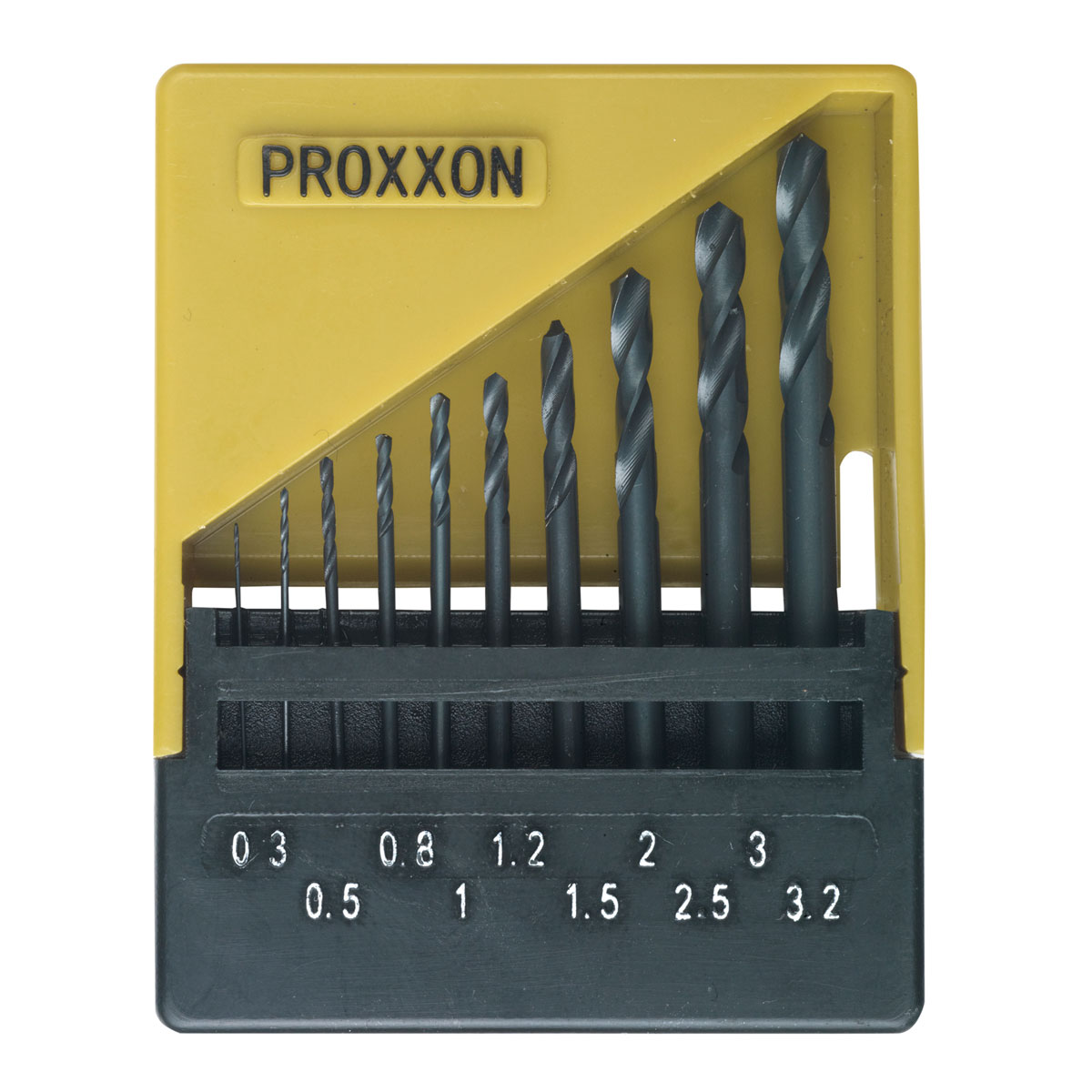 Proxxon Micromot HSS Spiralbohrersatz DIN 338 0,3 bis 3,2 mm 10-teilig