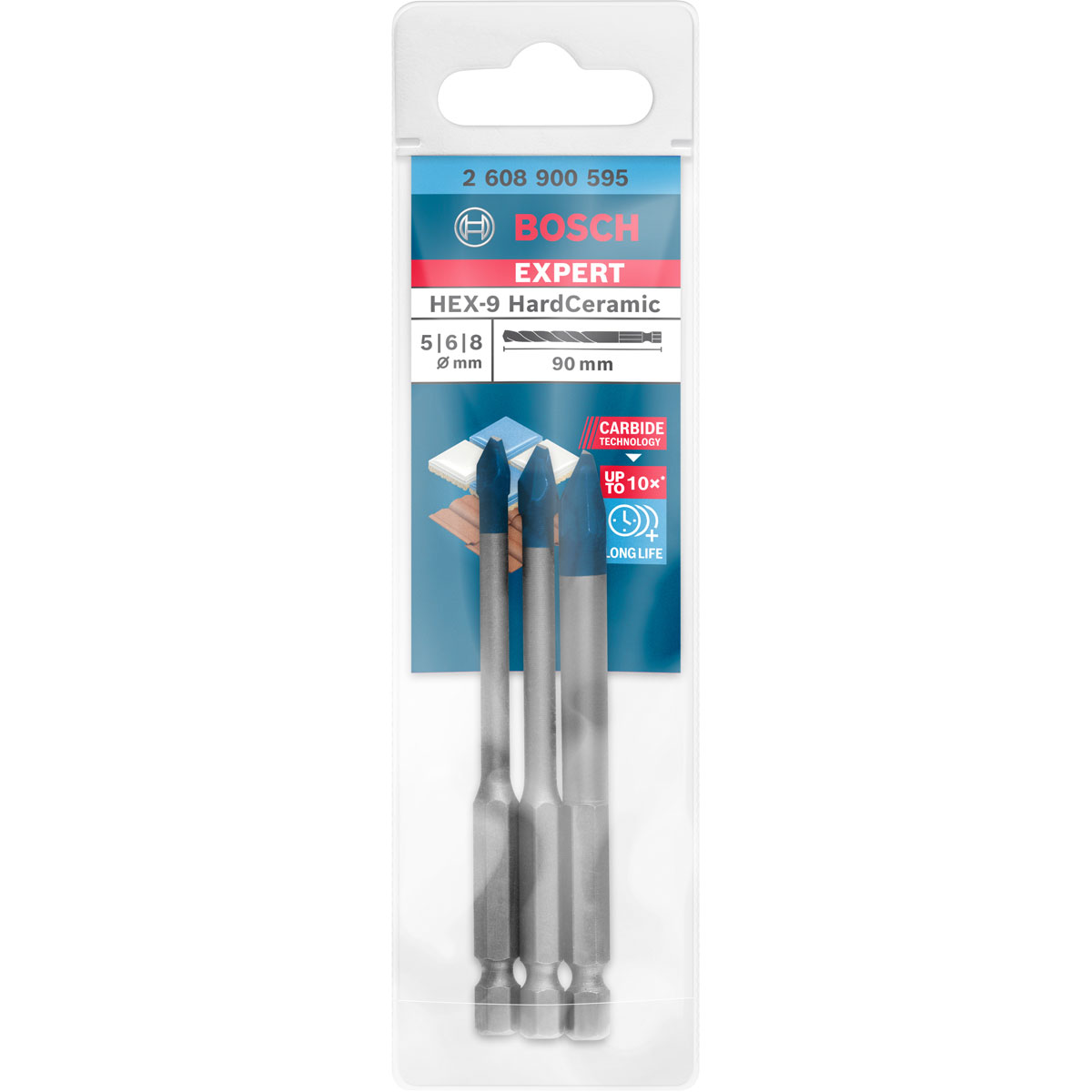 Bosch Professional  Expert HardCeramic HEX-9 Bohrer-Set 5/6/8 mm 3- teilig  Bild 2