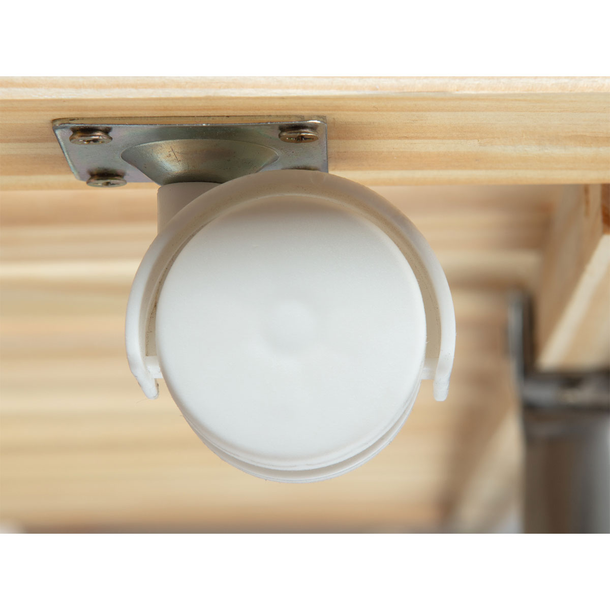 Inter Link Doppelliege „Vindas“, 90x200 cm, weiß, inkl. Rost Bild 5