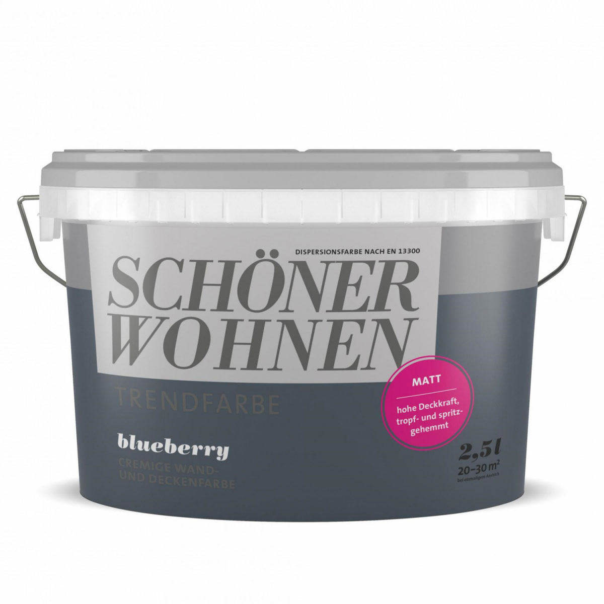 Schöner Wohnen Farbe Trendfarbe Blueberry 2,5 L Bild 1
