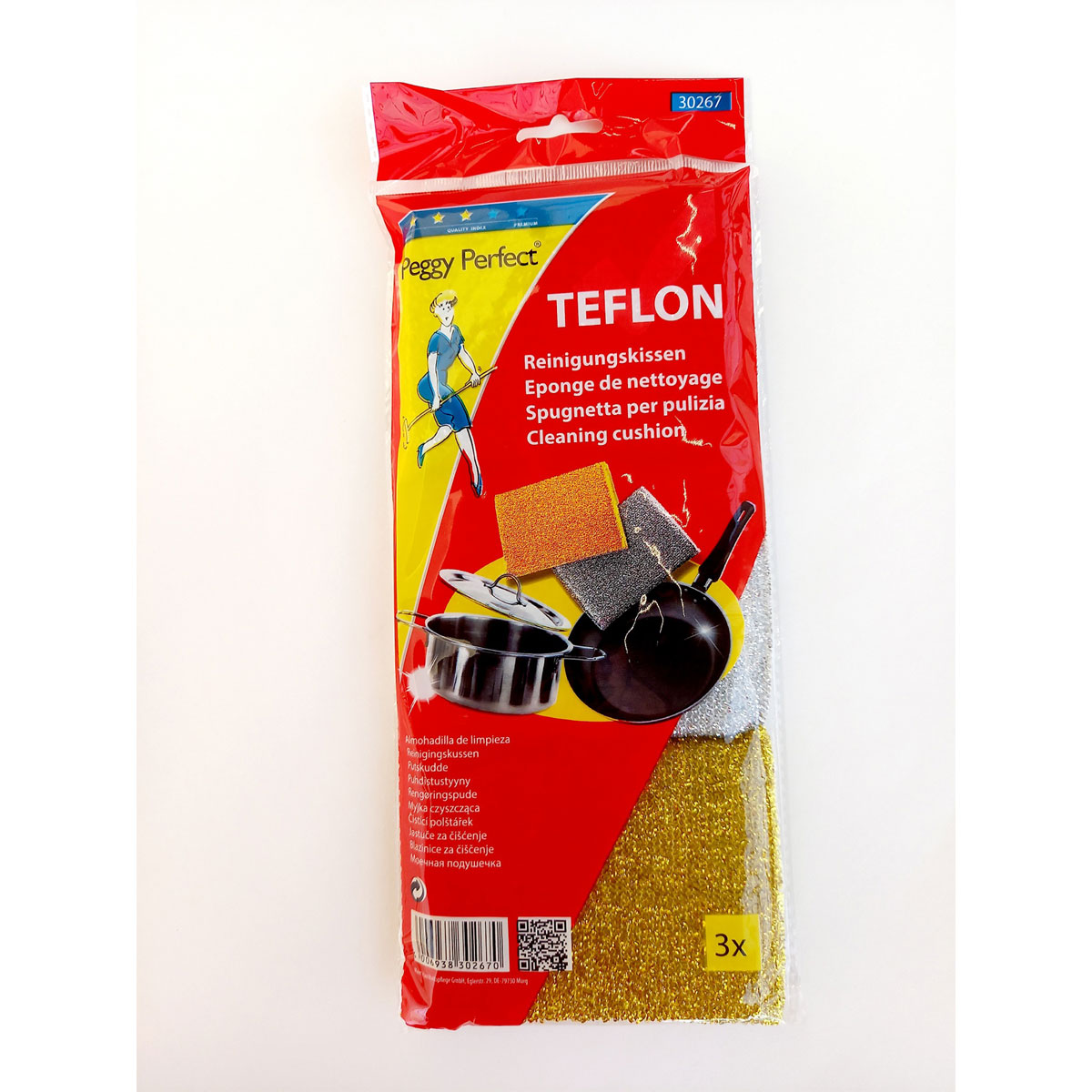 Peggy-Perfect Teflon-Reinigungskissen 3 Stück