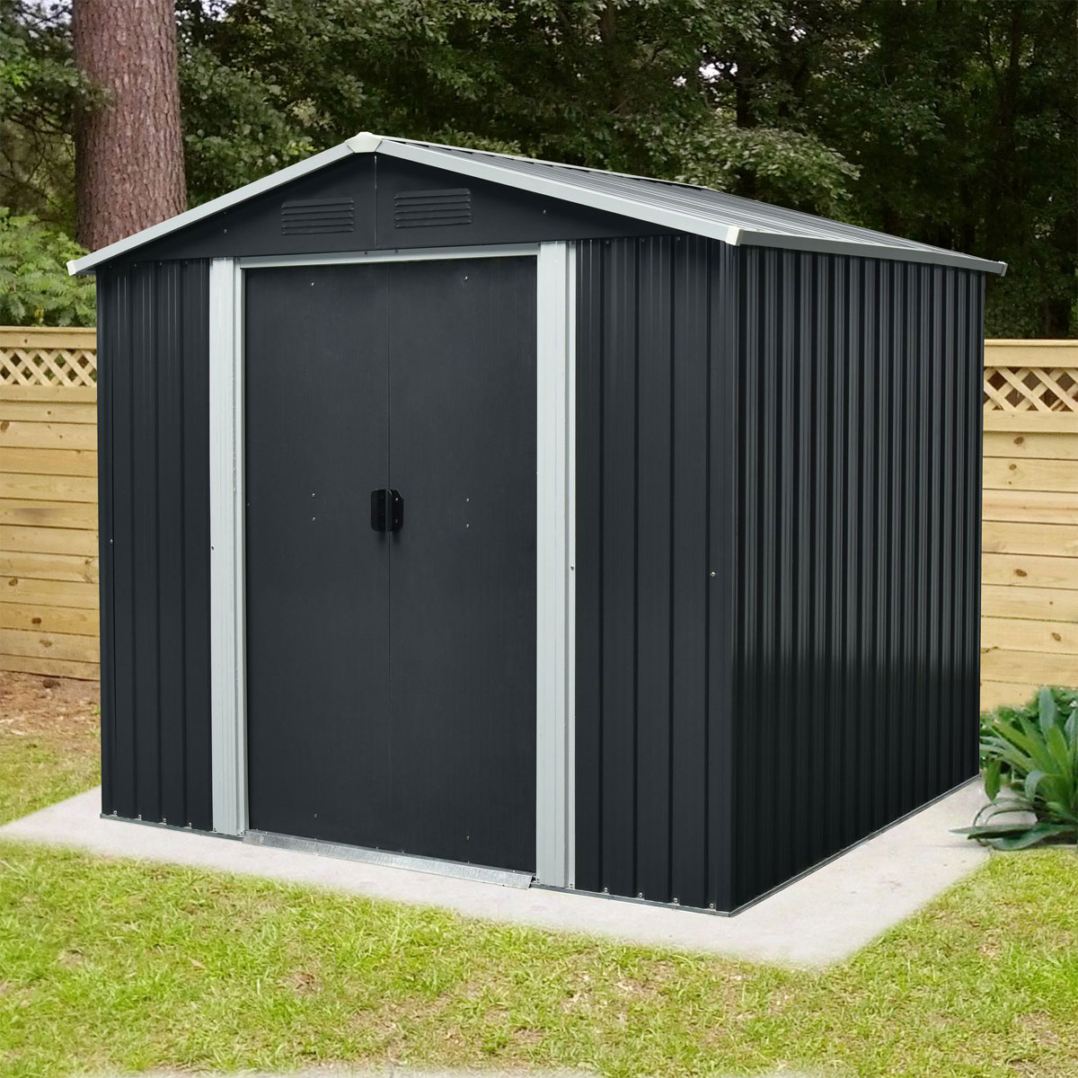 Pergart Gerätehaus Düsseldorf II 3,6m² creme Bild 5