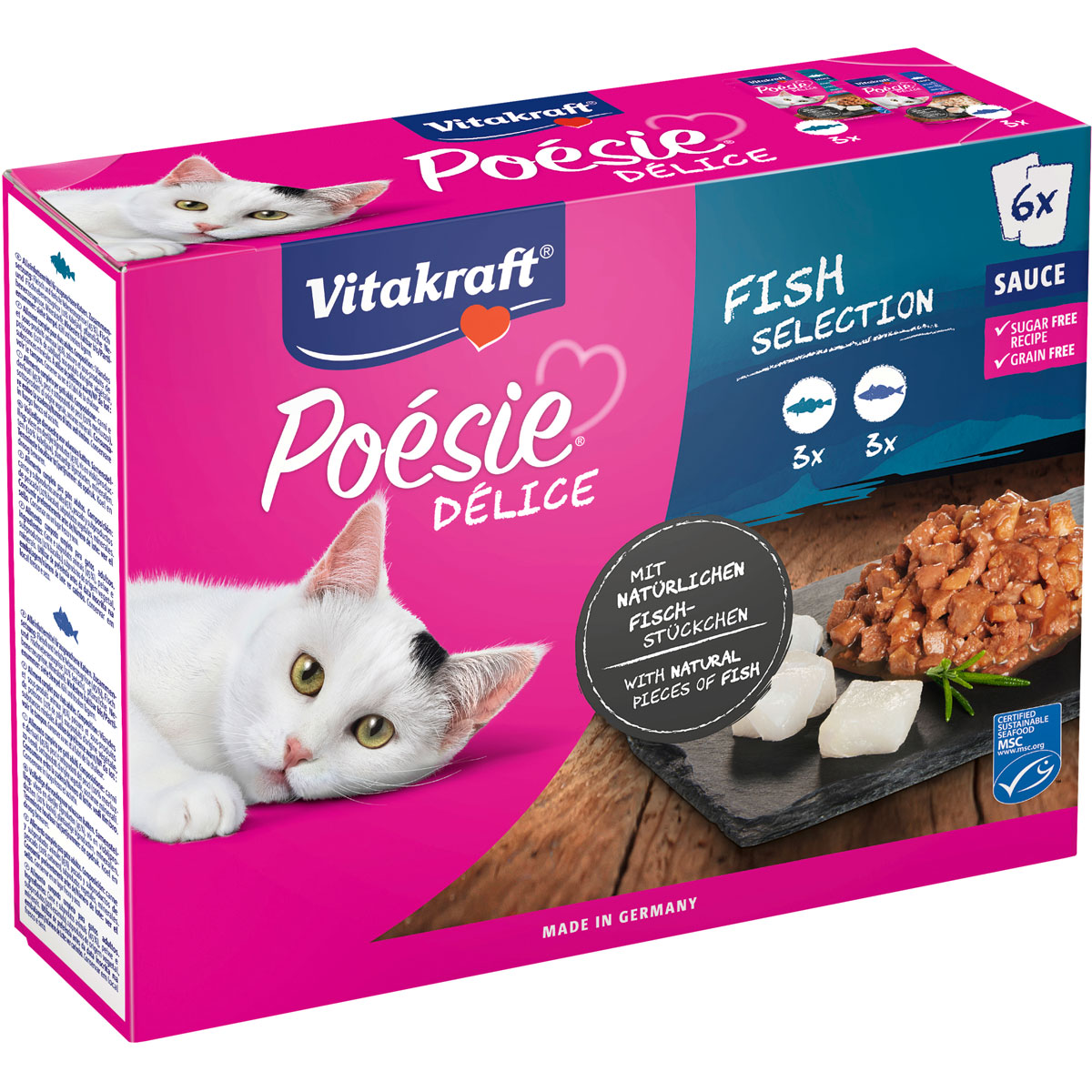 Vitakraft  Poesie DeliSauce Multipack Fisch 6 x 85g