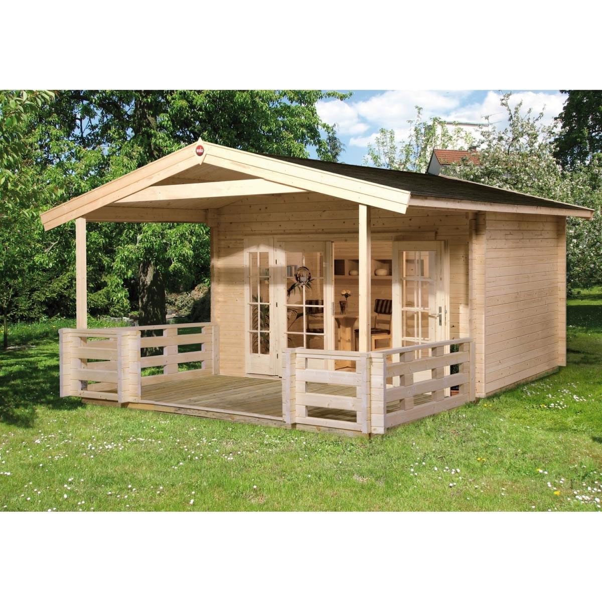 Weka Weekendhaus 137 B Größe 1/2 460 x 590 x 262 cm