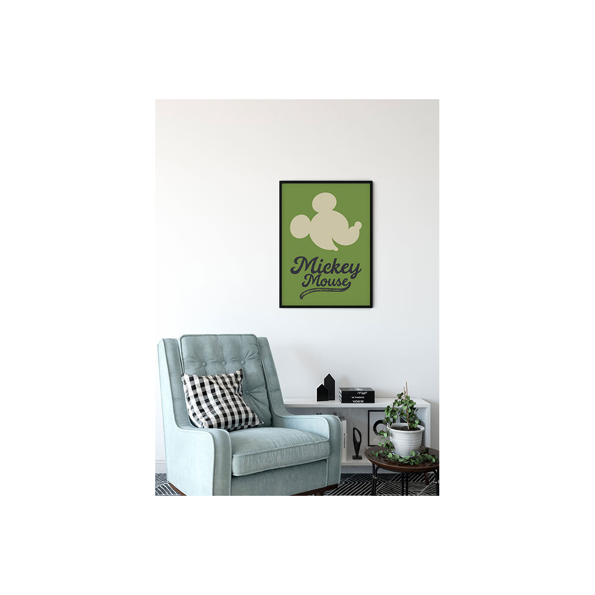 Komar  Wandbild Mickey Mouse Green Head 40x50 cm Bild 4