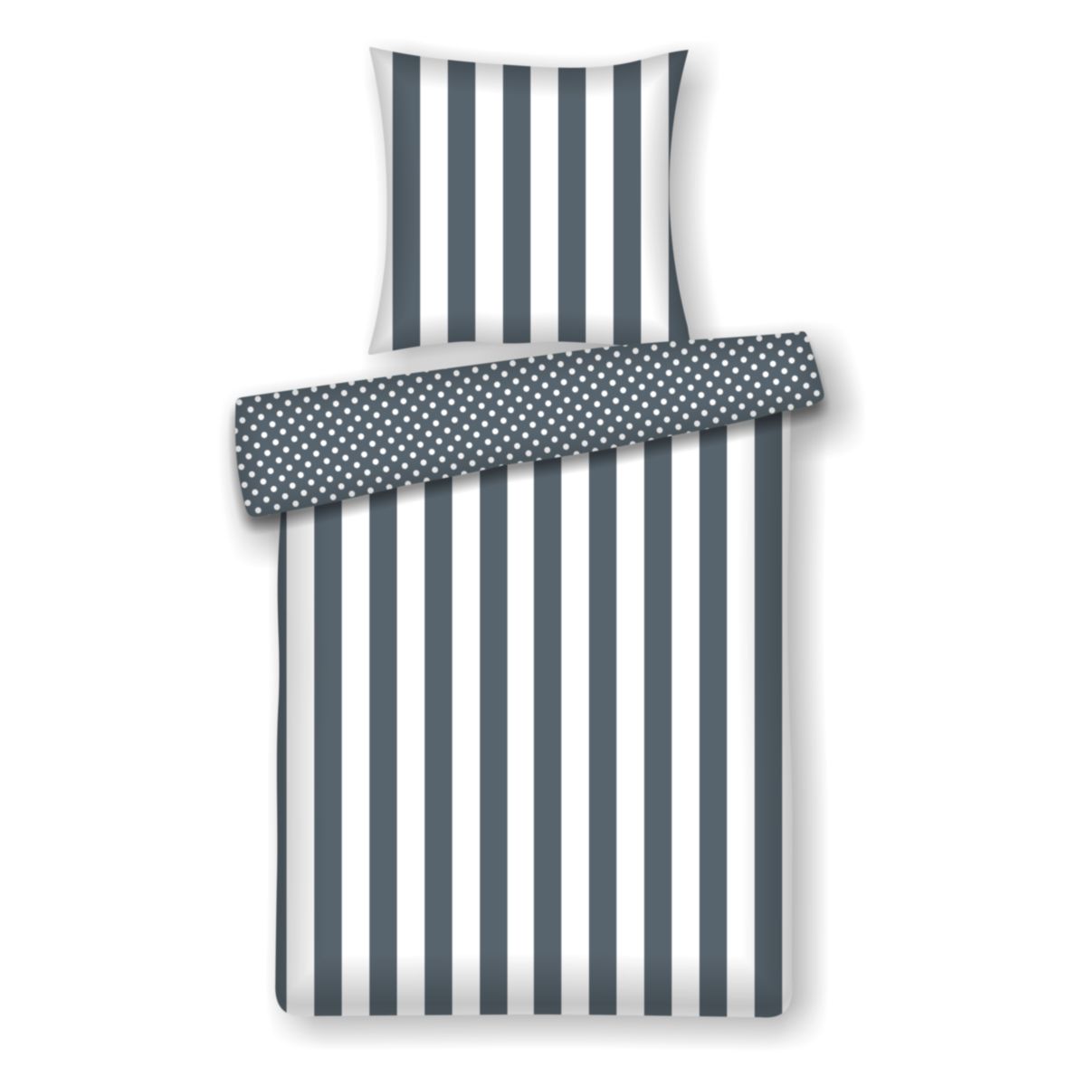 Bettwäsche Duomo 125 Grau 135cm x 200cm