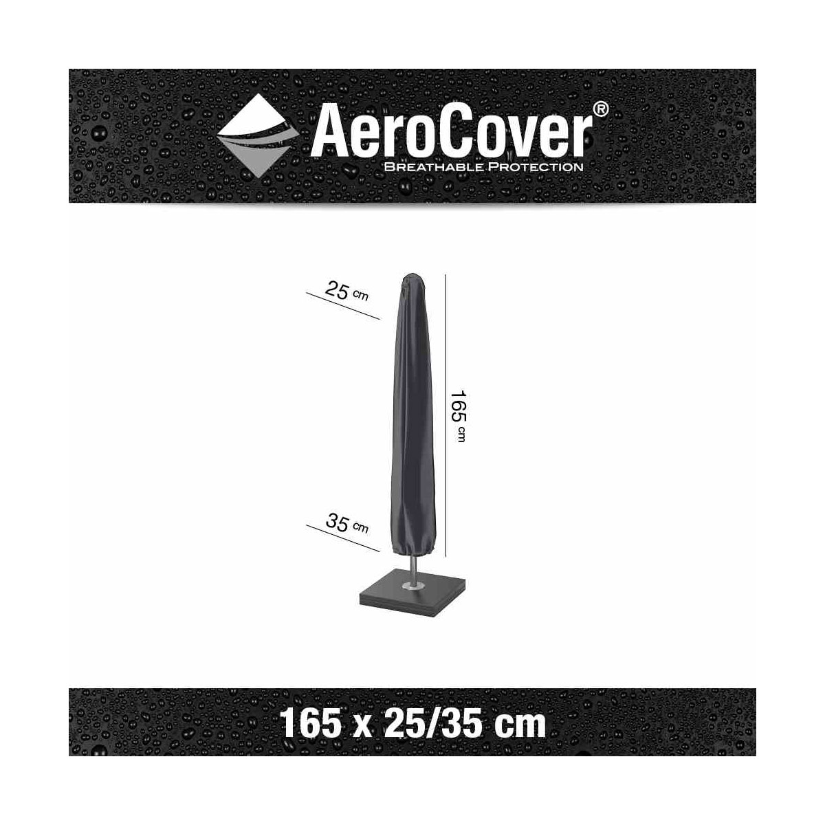 Schirmhülle AeroCover 165 x 25/35 cm atmungsaktiv Bild 2