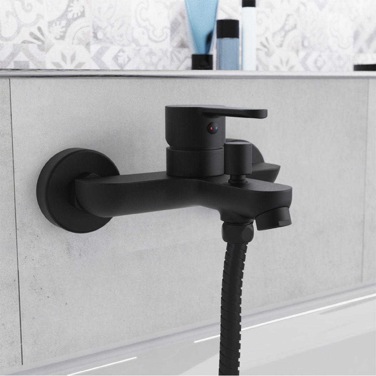 Schütte Badewannenarmatur Denver schwarz matt Bild 7