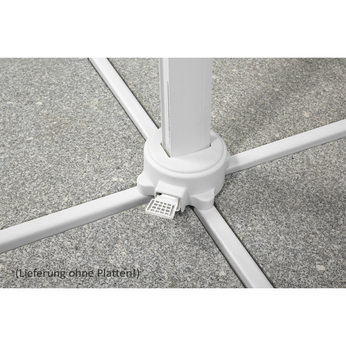 Schneider Schirme Ampelschirm Rhodos Twist Bianco 300 x 300 cm weiß Bild 9