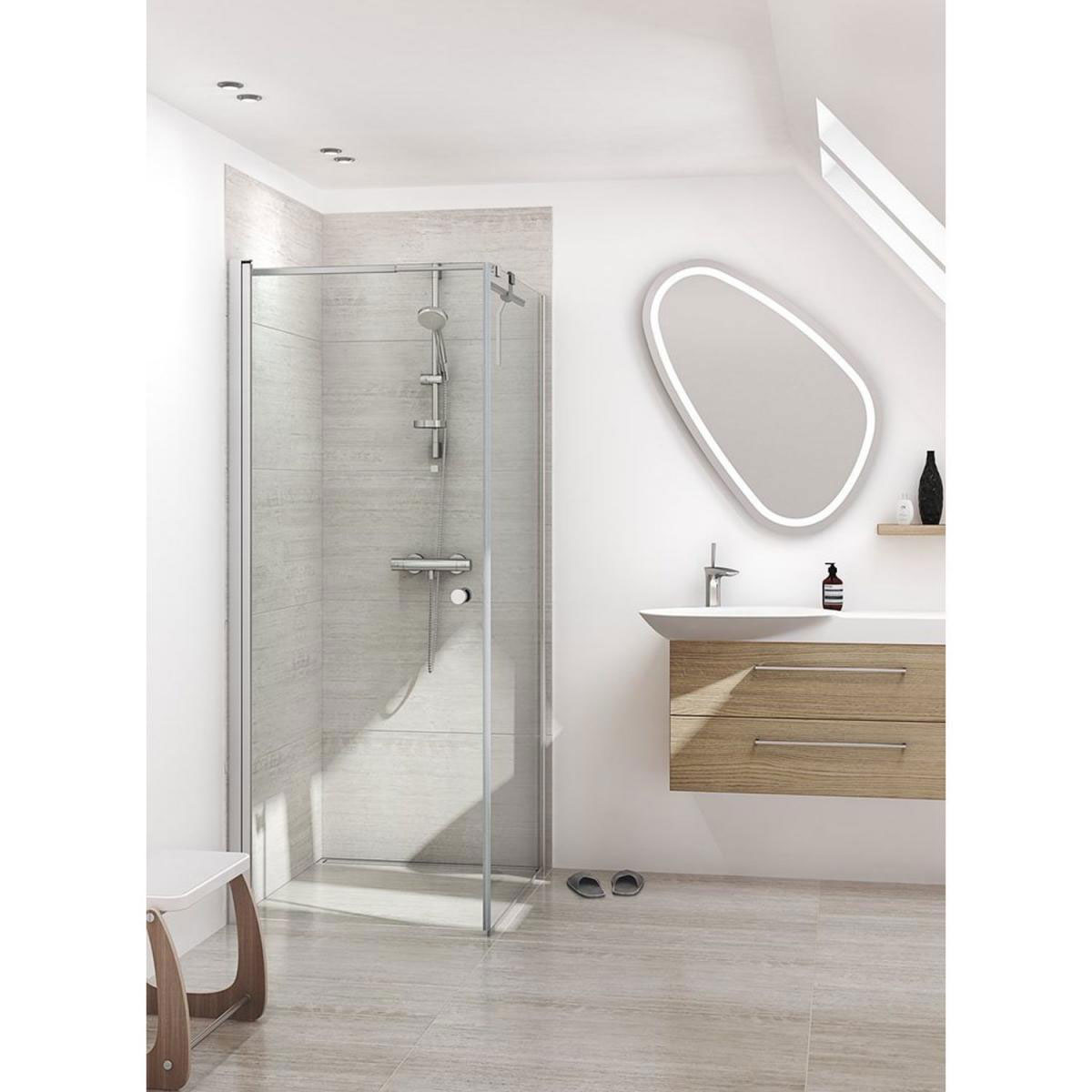 Scanbad SET Match Drehtür mit Seitenwand Bild 2