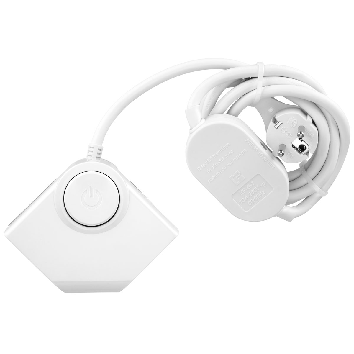 REV Ritter Steckdosenleiste-Eckmontage 2fach 2xUSB inkl Schalter 1,5m