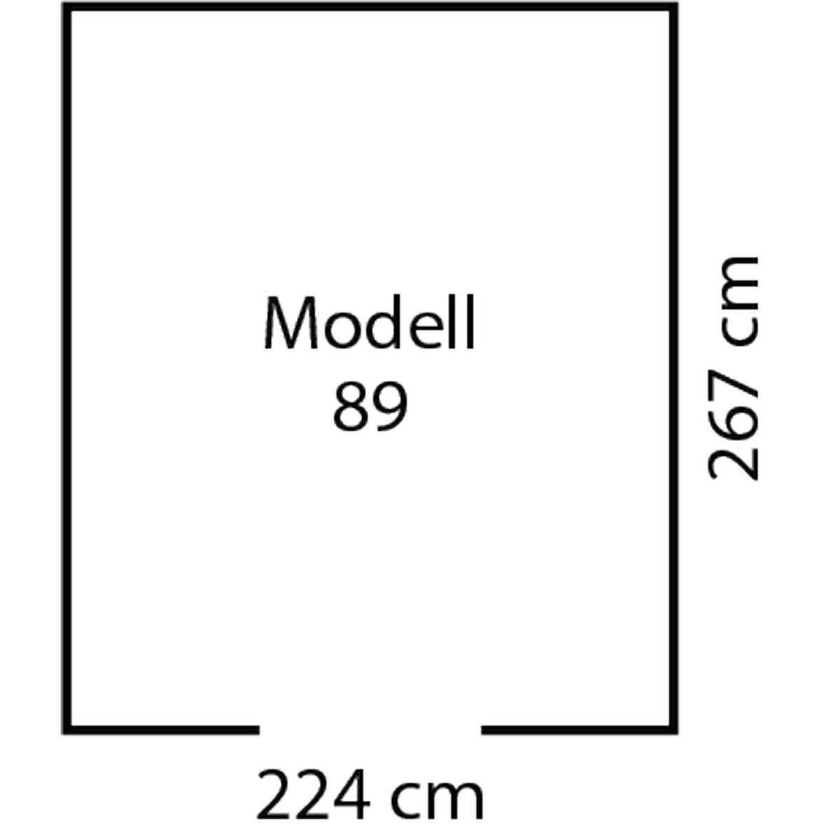 Pergart Gerätehaus Lübeck 6m² weiß Bild 5