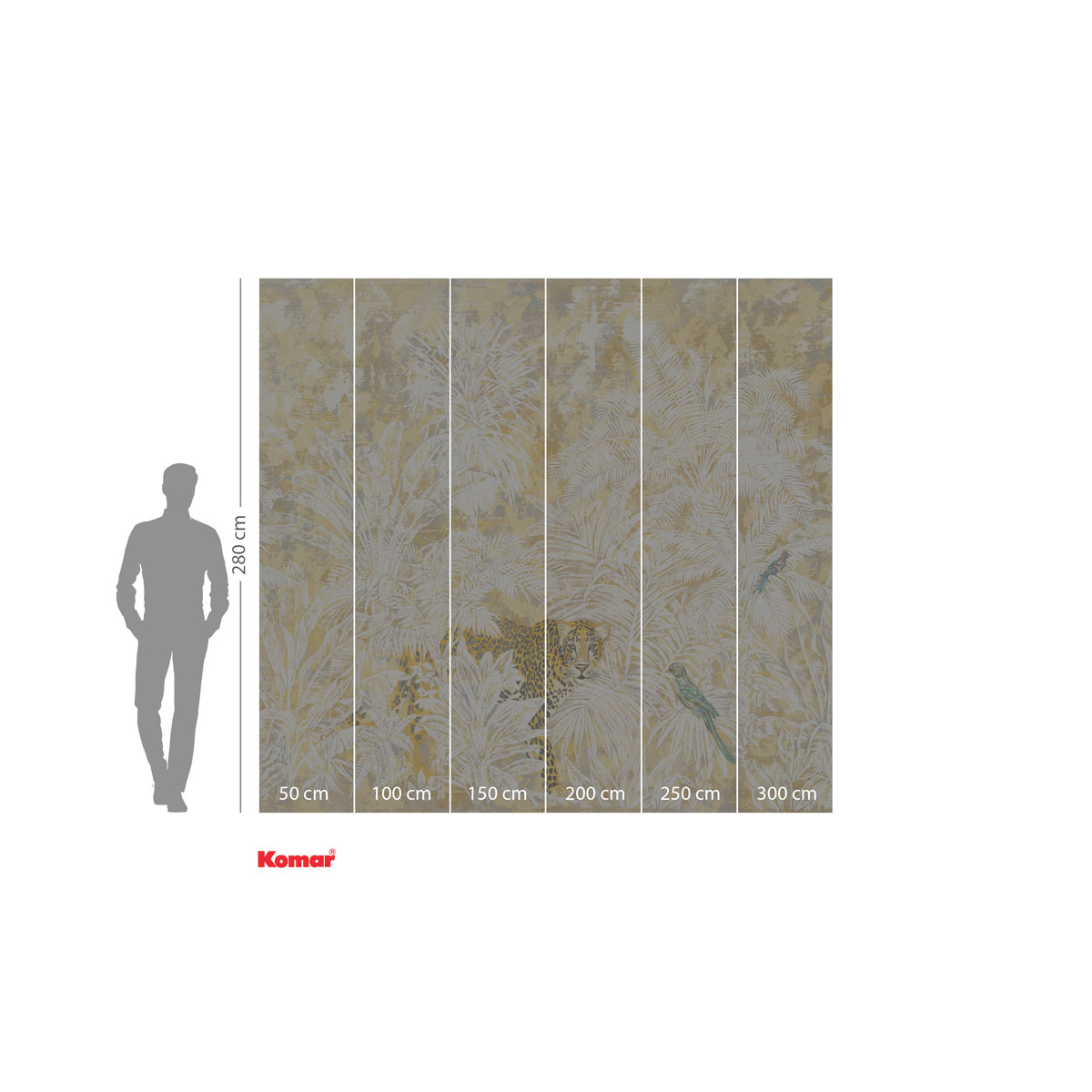 Komar  Vlies Fototapete Jungle Maze 300x280 cm Bild 3