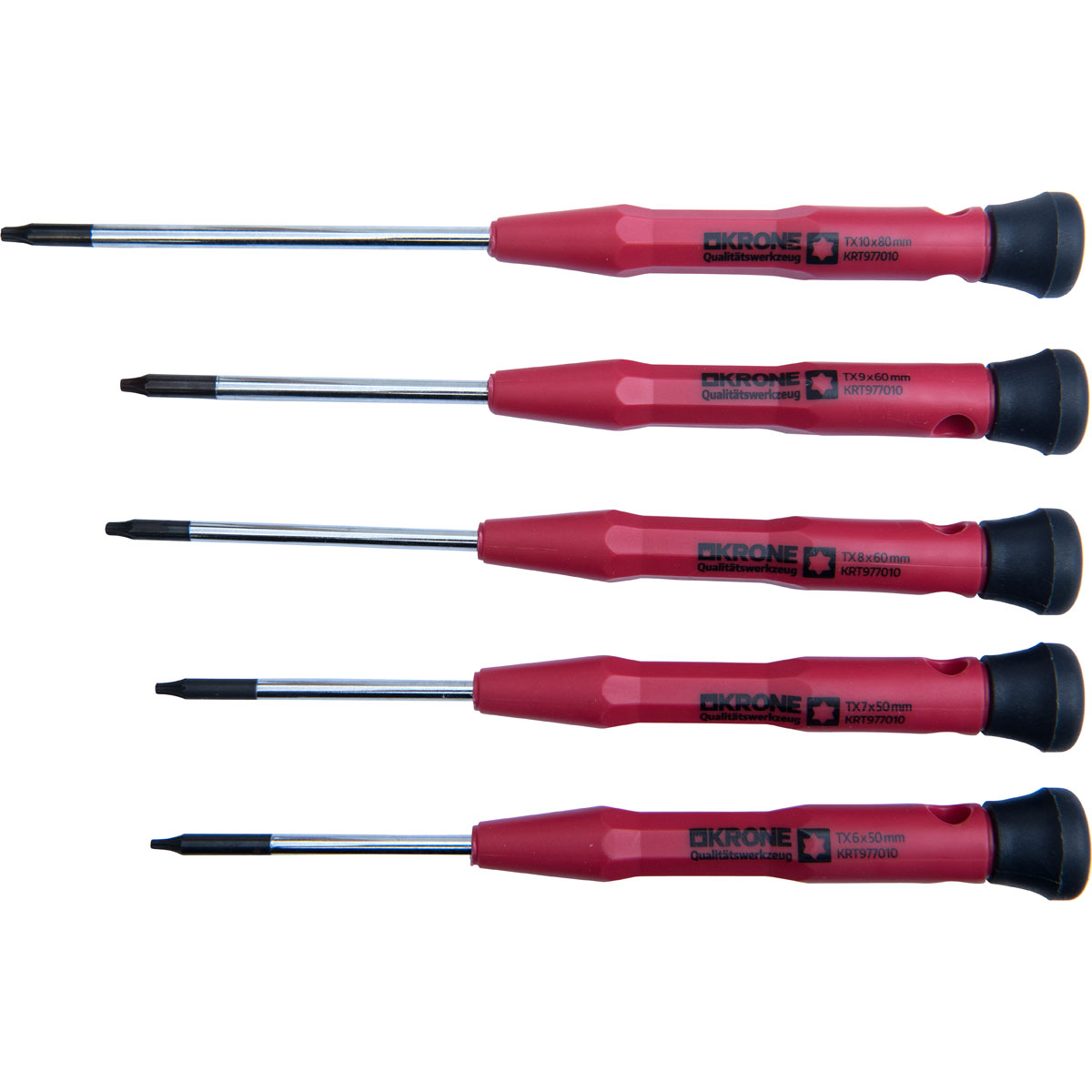 Krone Feinmechaniker-Schraubendreher-Satz Torx 5-teilig