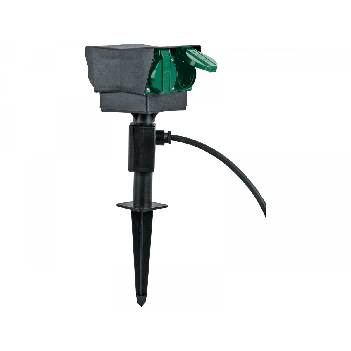 Erdspieß mit 4-fach Steckdose Bild 1