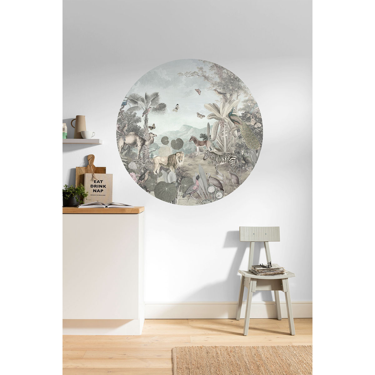 Komar  Selbstklebende Vlies Fototapete rund Utopia Durchmesser 125 cm Bild 8