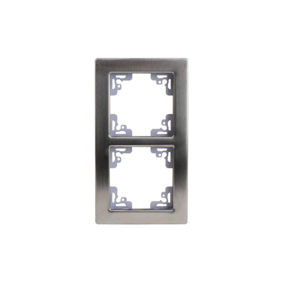 Unitec Abdeckrahmen 2-fach Aluminium Melbourne