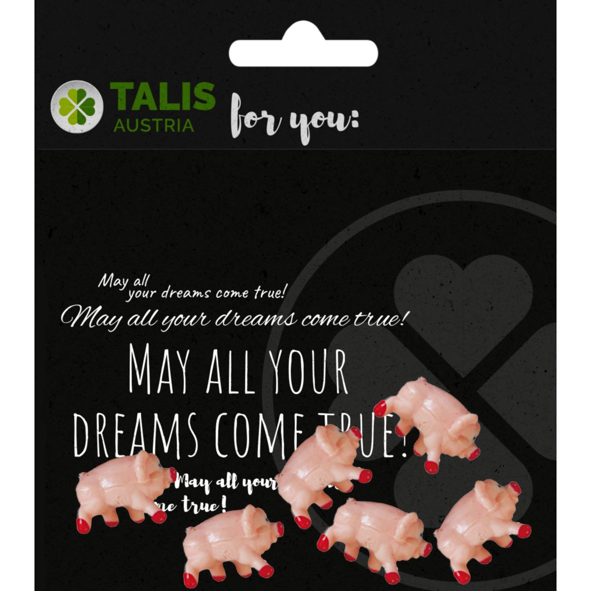 Schweinderl stehend im Blister ca. 6 Stk