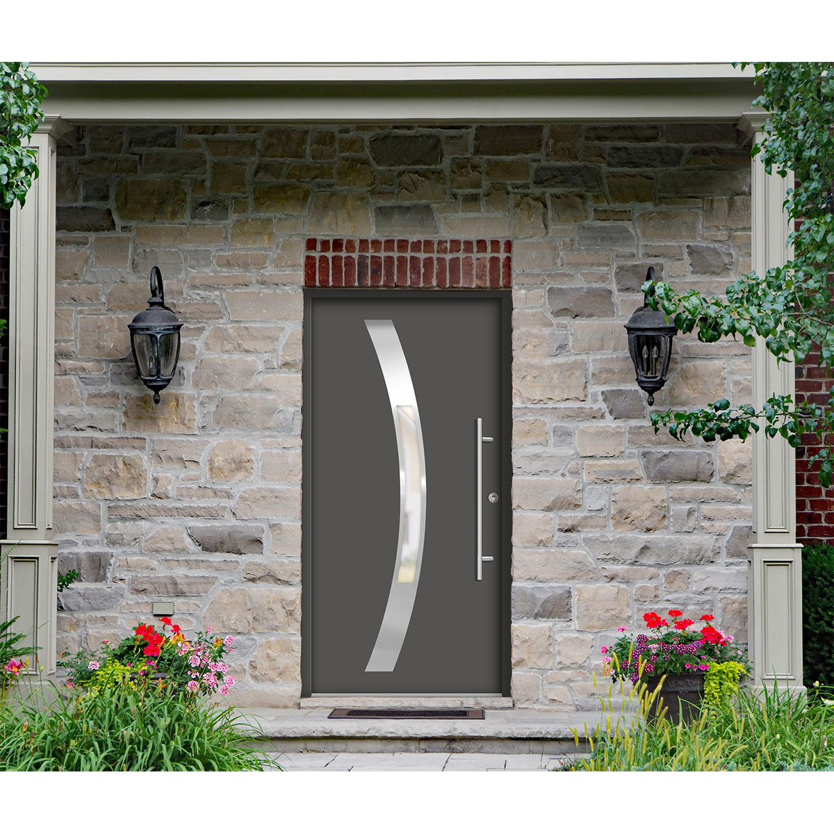 SplenDoor  Premium-Haustür Passivedoor Goeteborg RC2 energiesparend einbruchsicher anthrazit 100 x 200 cm rechts Bild 2