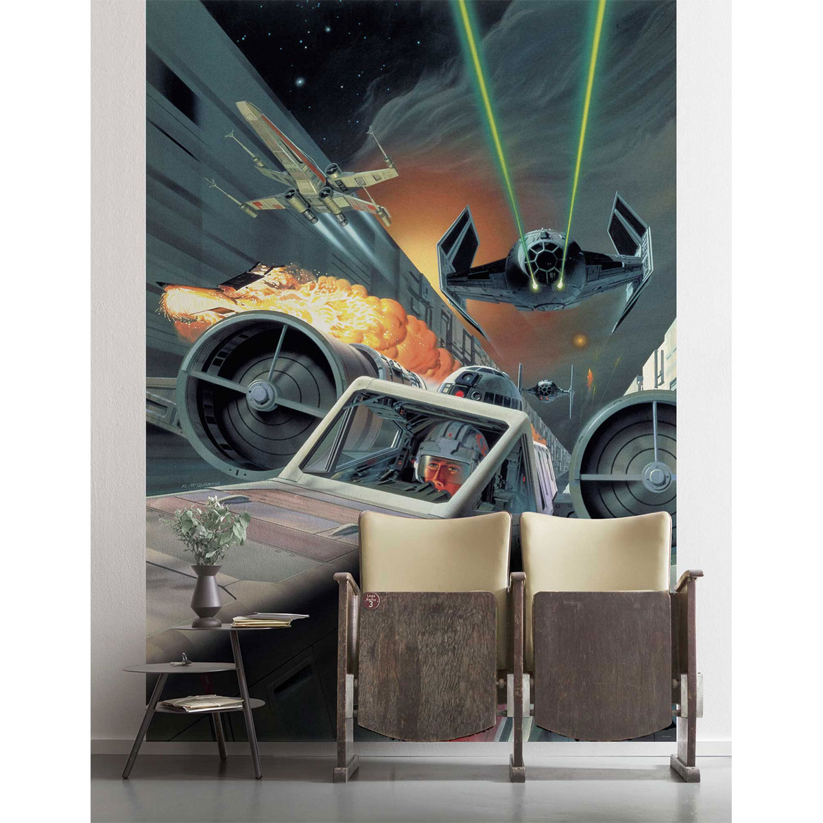 Komar  Vlies Fototapete Star Wars Classic Death Star Trench Run 200x280 cm