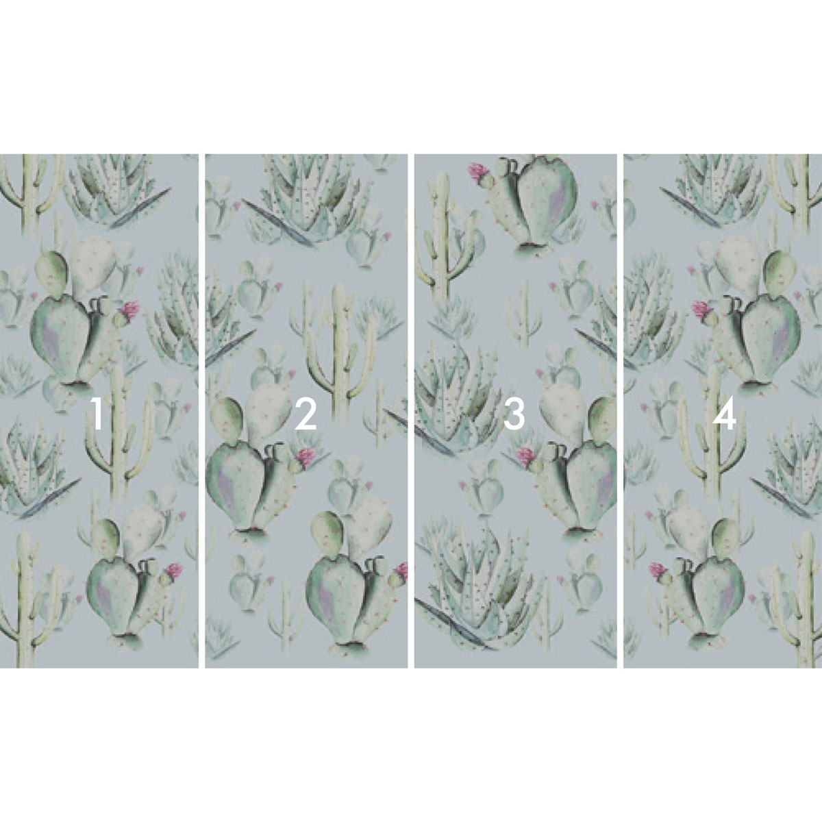 Komar  Vlies Fototapete Cactus Blue 400x250 cm Bild 3