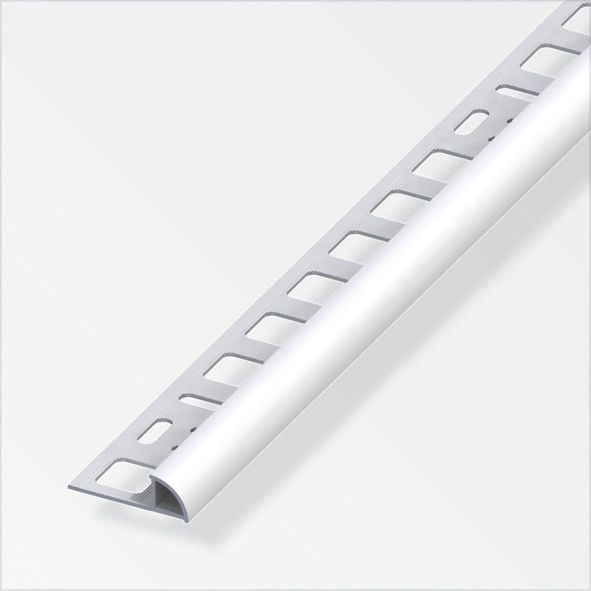 Fundamo Viertelkreisprofil 12,5 mm 2,5m Aluminium silber Bild 1