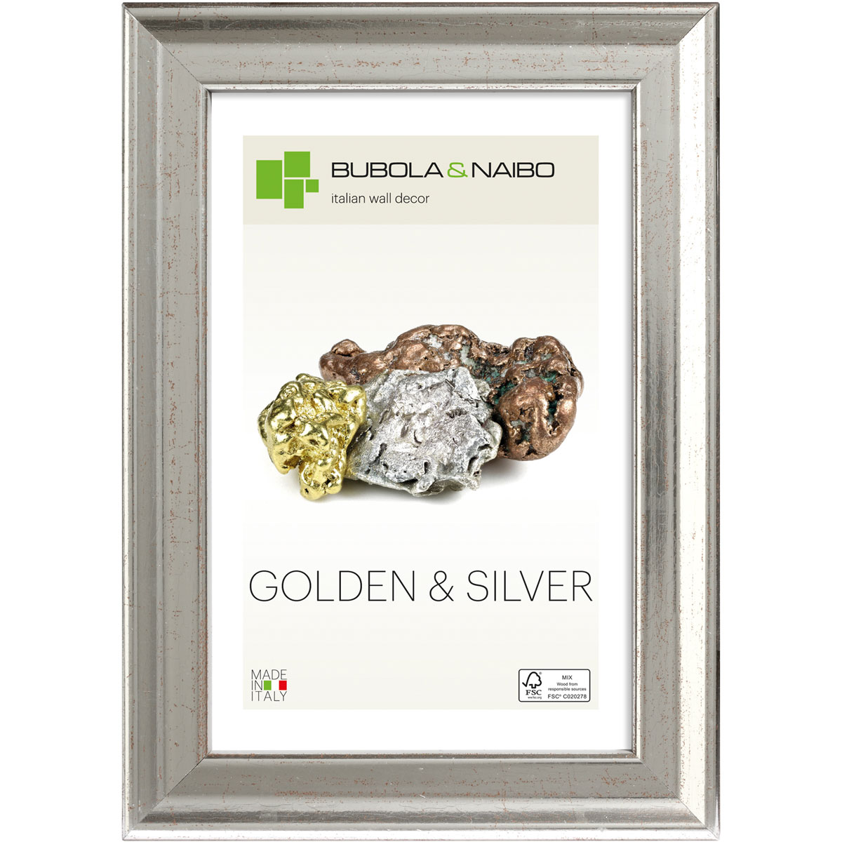 Holzrahmen ELISABETH 24 x 30 cm Silber