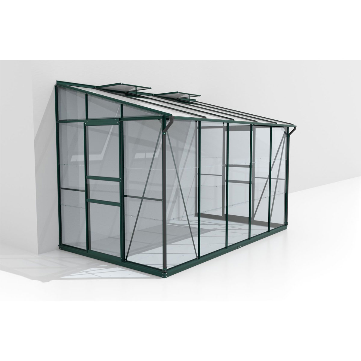 Vitavia Gewächshaus Osiris 6500 6,5m² 3 mm Einscheibensicherheitsglas grün Bild 1