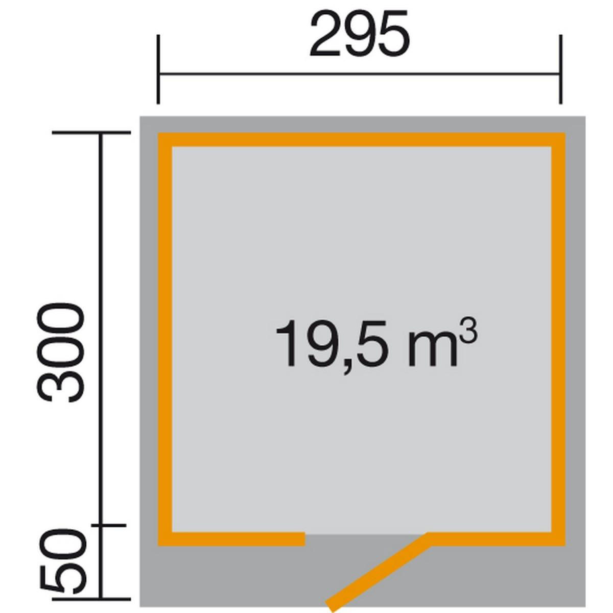 Weka Designhaus Line 172 339 x 377 x 226 cm grau Bild 2