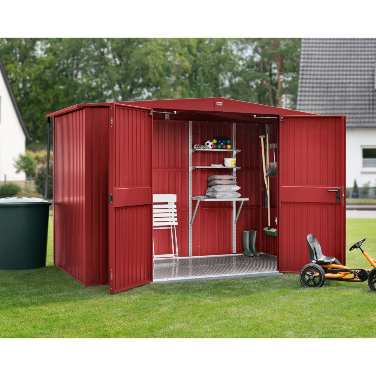 EcoStar  Gerätehaus Trend-STyp 3RAL3004 2 flg Bild 2